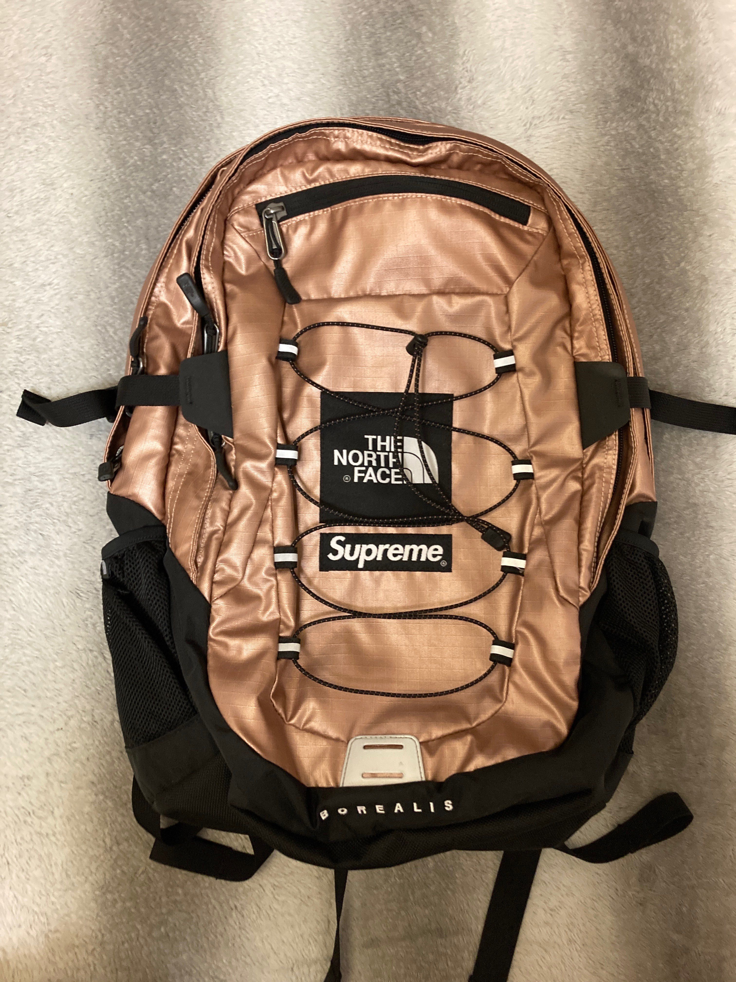 Supreme x The North Face Metallic Borealis Backpack "Pink"