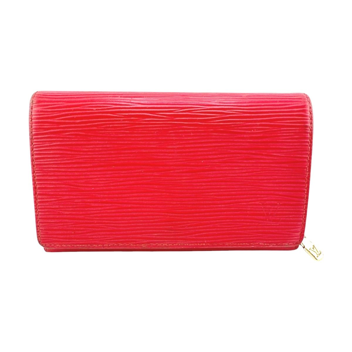 ルイヴィトン LOUIS VUITTON ポルトモネビエトレゾール M63507 エピ 二つ折り財布