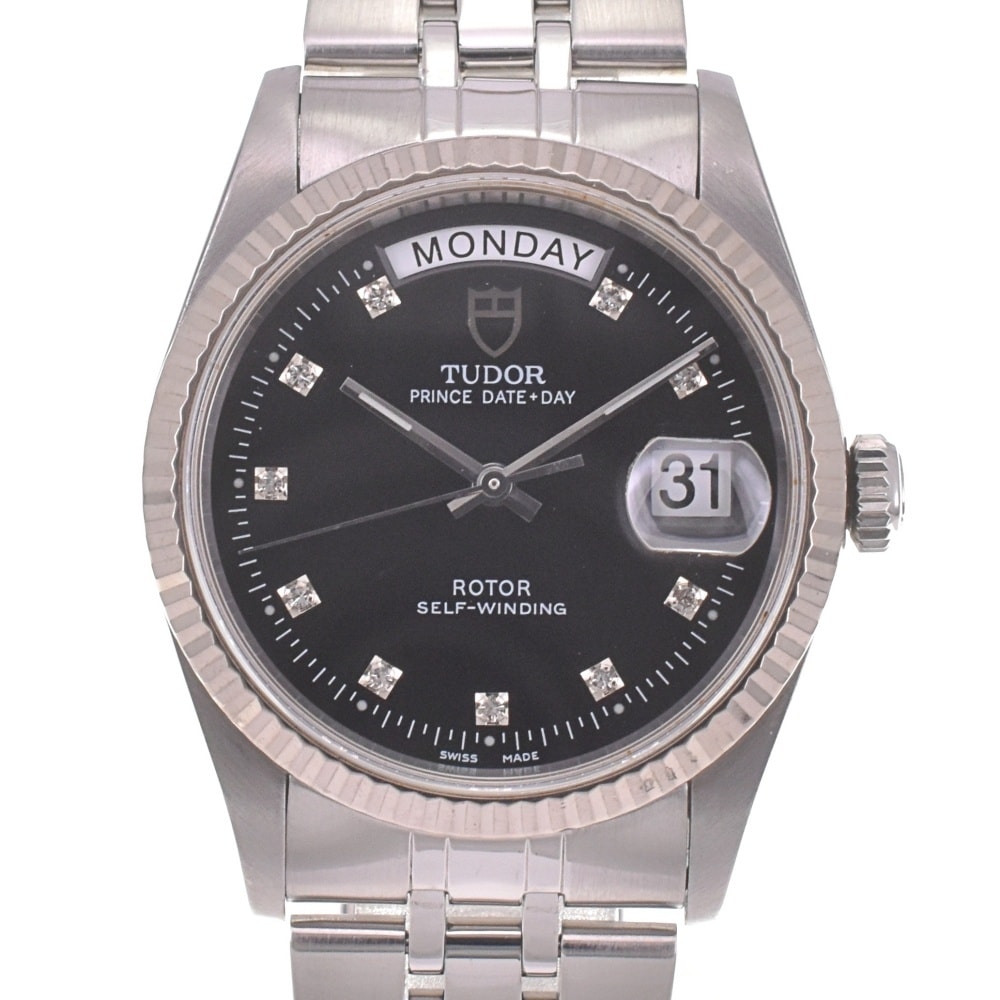 値下 チューダー TUDOR 76214 プリンス デイデイト 10P ダイヤモンド 自動巻き メンズ 良品 I#142463