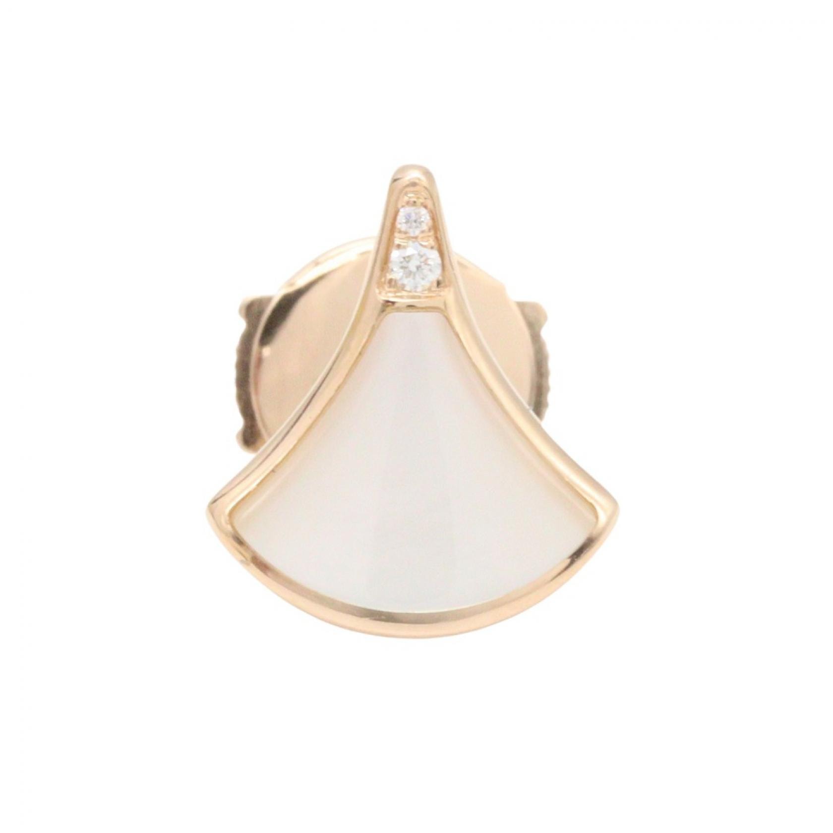ブルガリ BVLGARI ディーヴァドリームシングル ピアス ピアス ジュエリー K18PG(ピンクゴールド) マザーオブパール レディース ゴールド系 / ホワイト系 361992 【中古】