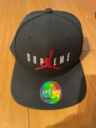 Supreme NIKE Air Jordan 6-Panel Cap "Black"