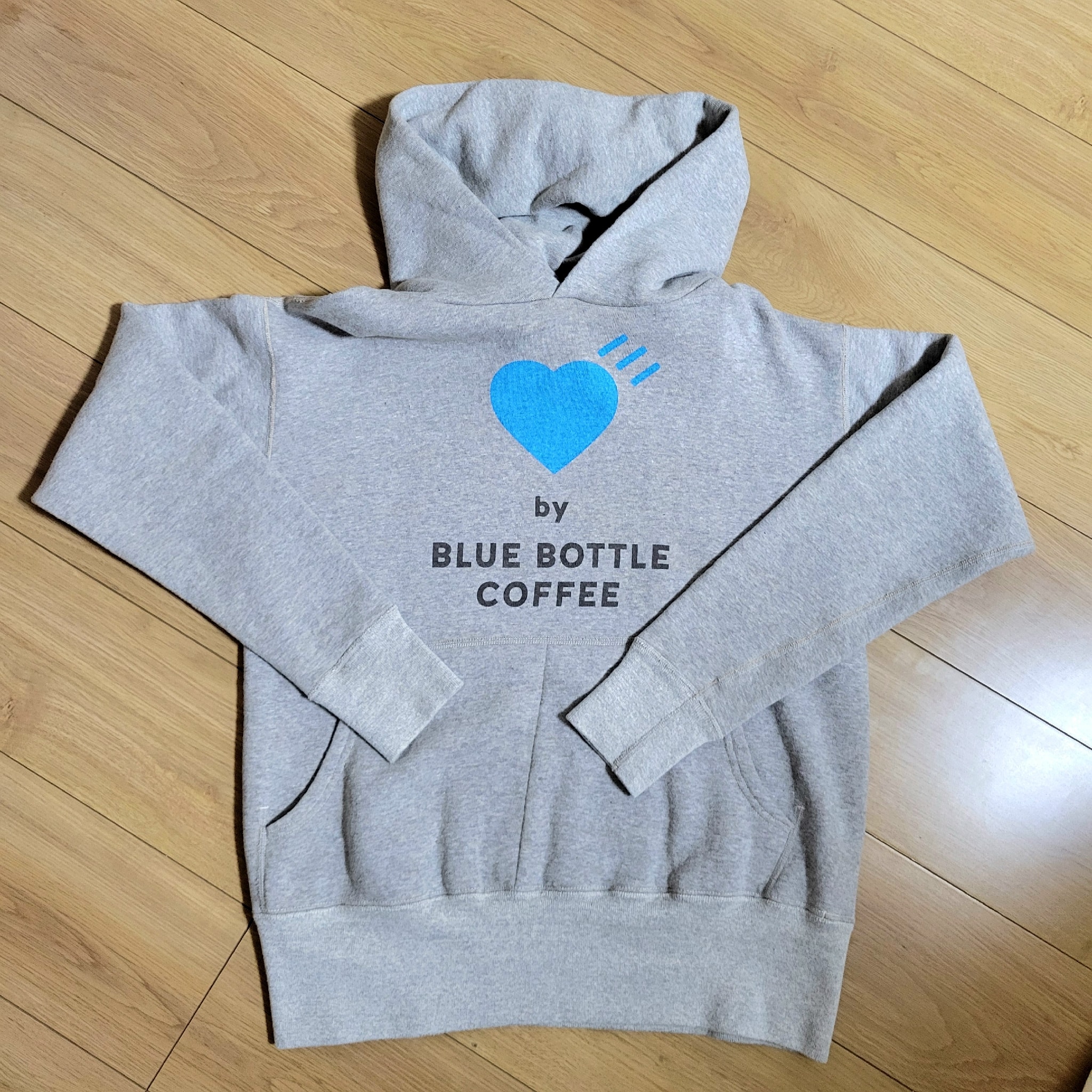 HUMAN MADE HOODED SWEATSHIRT BLUE BOTTLE COFFEE "Grey"