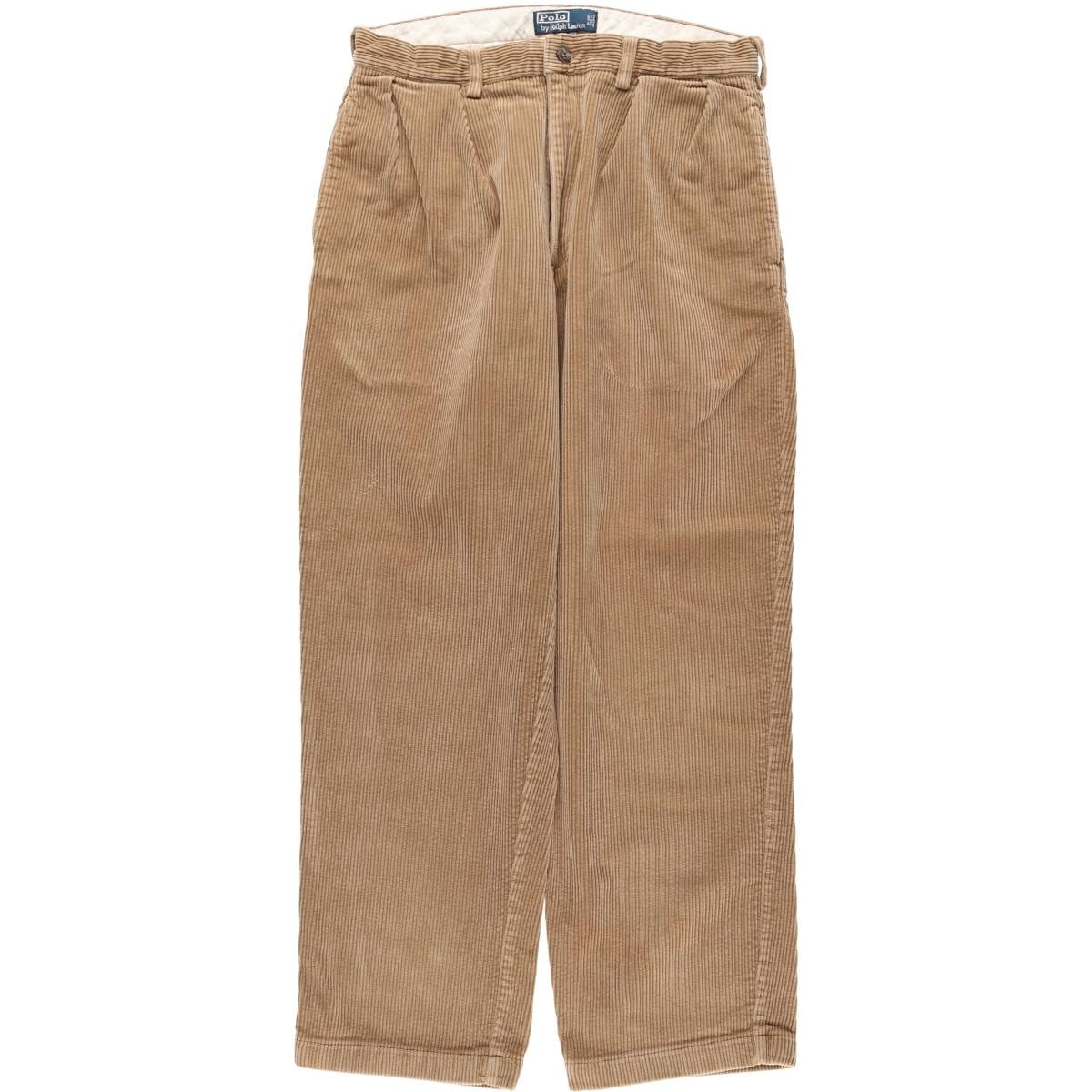 古着 ラルフローレン Ralph Lauren POLO by Ralph Lauren ANDREW PANT ツータック コーデュロイパンツ メンズw32相当/eaa613974