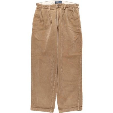 古着 ラルフローレン Ralph Lauren POLO by Ralph Lauren ANDREW PANT ツータック コーデュロイパンツ メンズw32相当/eaa613974