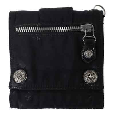 Chrome Hearts 3 Fold Nylon Wallet "Black"