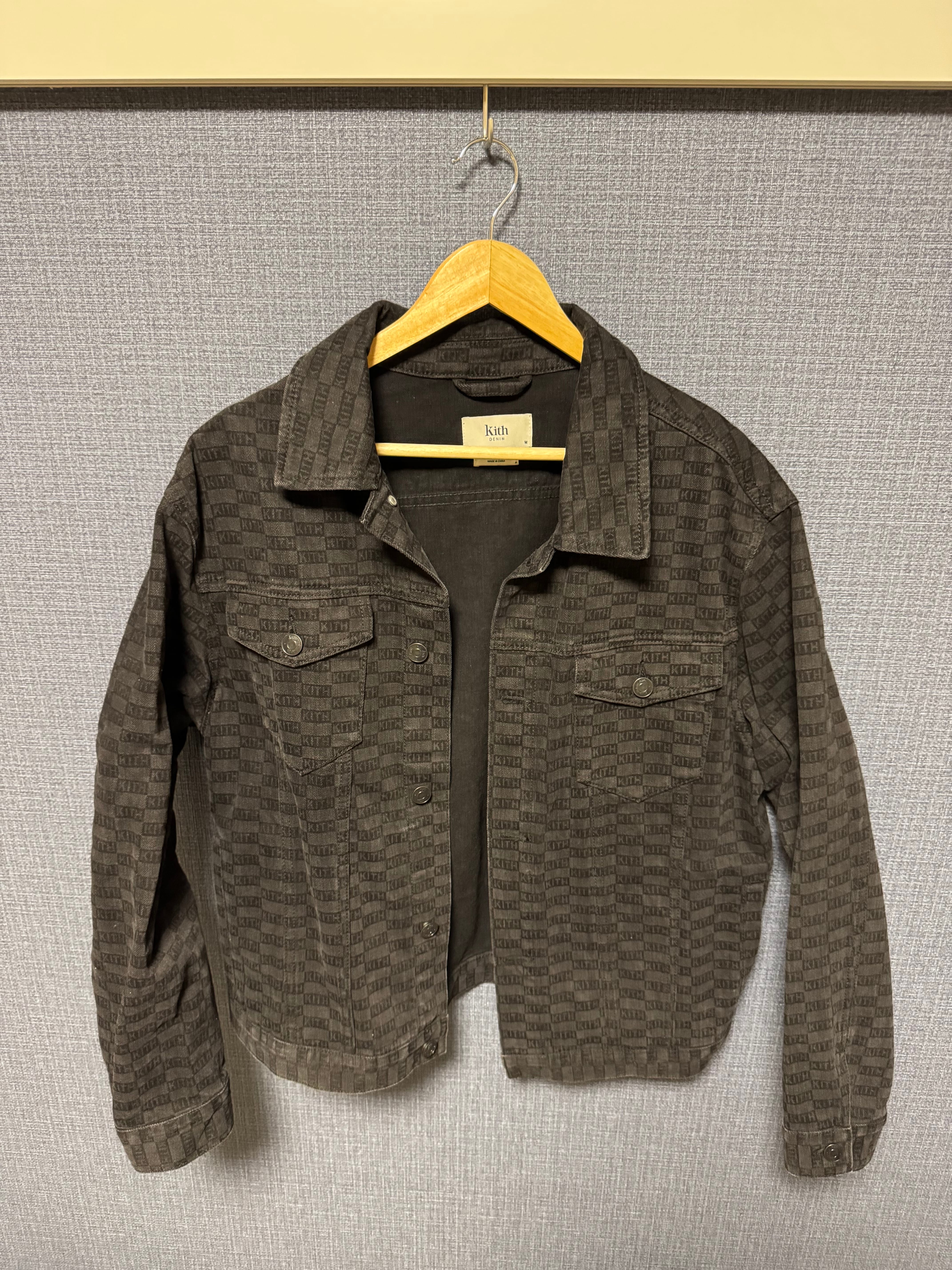 Kith Classic Logo Monogram Laight Denim Jacket "Black"