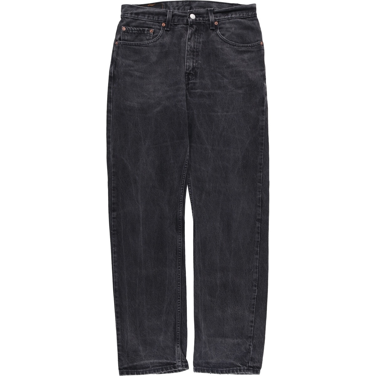 古着 00年代 リーバイス Levi's 505 REGULAR FIT STRAIGHT LEG ブラックデニム テーパードデニムパンツ メンズw32相当/eaa570485