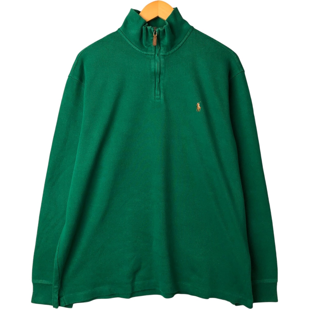 古着 ラルフローレン Ralph Lauren POLO RALPH LAUREN ESTATE RIB ハーフジップスウェットシャツ トレーナー メンズXL相当/eaa529956