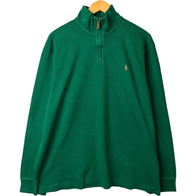古着 ラルフローレン Ralph Lauren POLO RALPH LAUREN ESTATE RIB ハーフジップスウェットシャツ トレーナー メンズXL相当/eaa529956