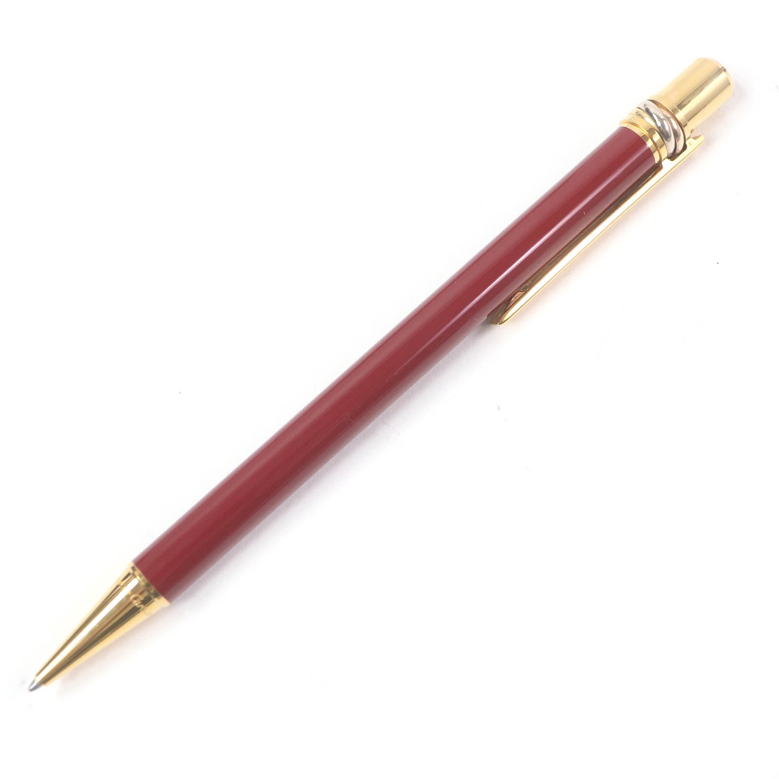 極美品 カルティエ
ボールペン ボルドー ゴールド メンズ