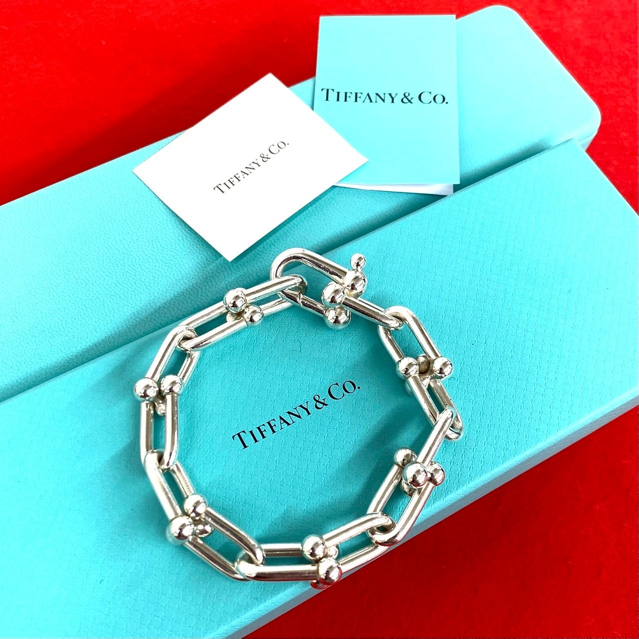TIFFANY&Co. ティファニー ハードウェア ラージリンク ブレスレット シルバー925 ブレスレット シルバー
 53540