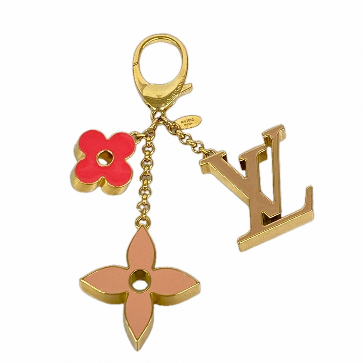 【6dc2617】ルイヴィトン キーホルダー・チャーム フルールドゥモノグラム M61012 ピンク【中古】レディース