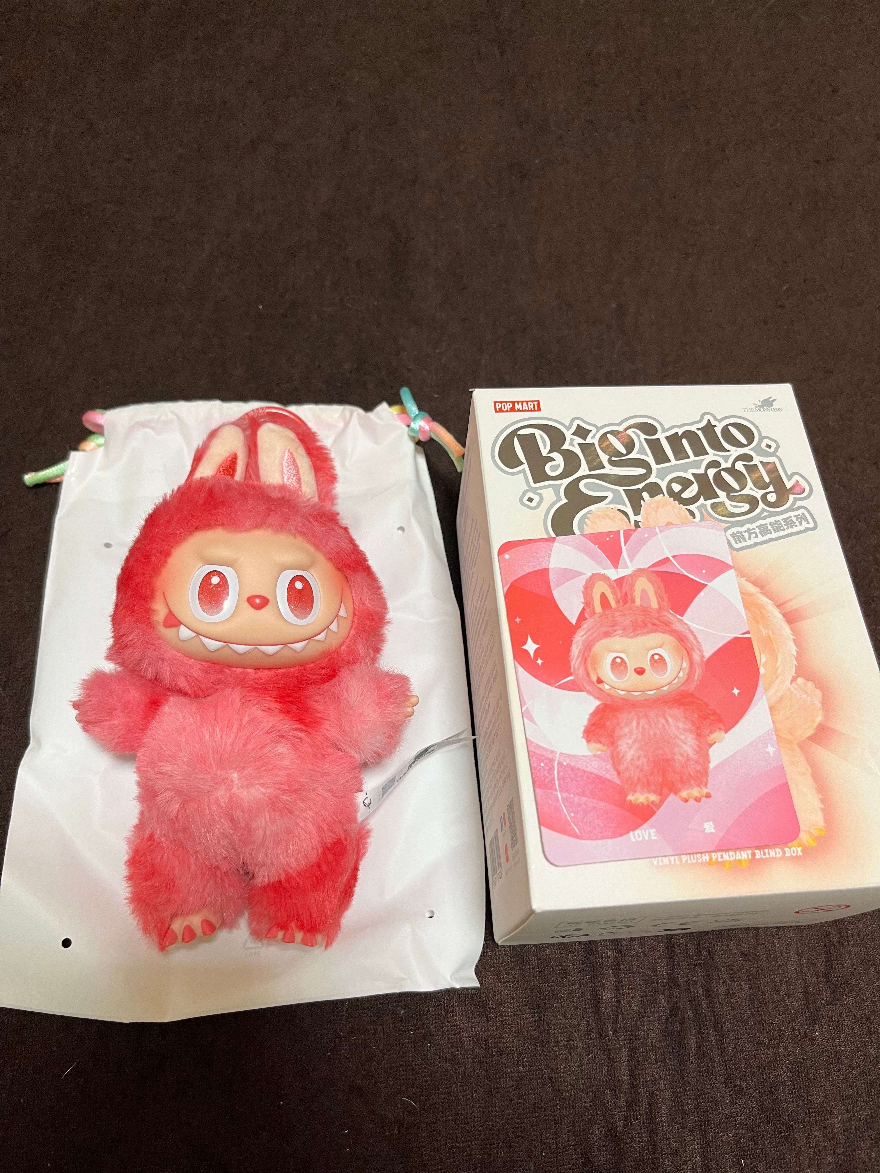 POP MART THE MONSTERS (LABUBU) Big into Energy Series Plush Pendant LOVE