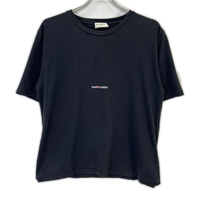 サンローランパリ 21年 460976 ブラック ロゴ Tシャツ M