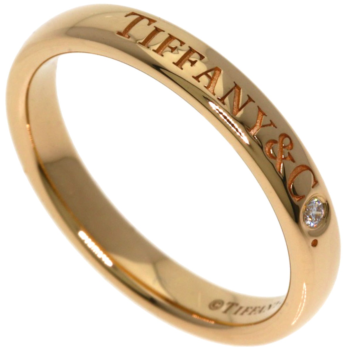 TIFFANY&Co. ティファニー ウェディング ダイヤモンド リング・指輪 K18PG レディース [中古]