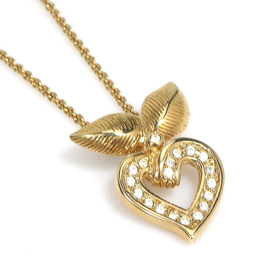 クリスチャンディオール Christian Dior ネックレス メタル ゴールド レディース【中古】 r10994a