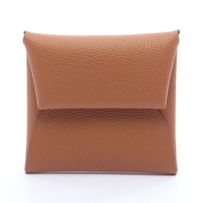 エルメス HERMES バスティア コインケース 財布 レザー ヴォーエプソン ヴォーエプソン ゴールド B刻印(2023年製造) レディース ブラウン系 【中古】