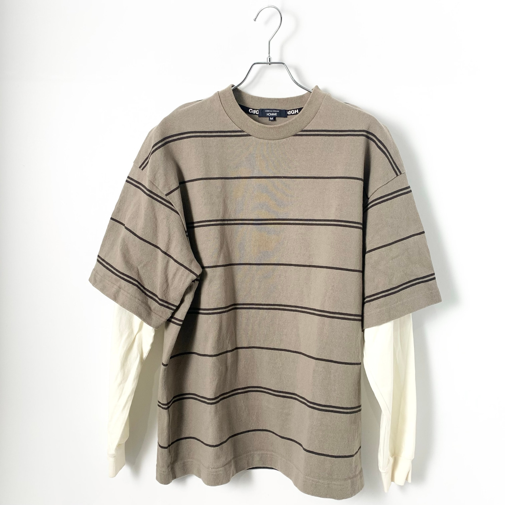 COMME des GARCONS HOMME Doubled Sleeves T-Shirts "Beige"