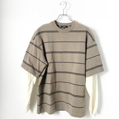 COMME des GARCONS HOMME Doubled Sleeves T-Shirts "Beige"