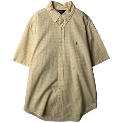 古着 ラルフローレン Ralph Lauren POLO by Ralph Lauren YARMOUTH 半袖 ボタンダウン チェックシャツ メンズL相当/eaa637740