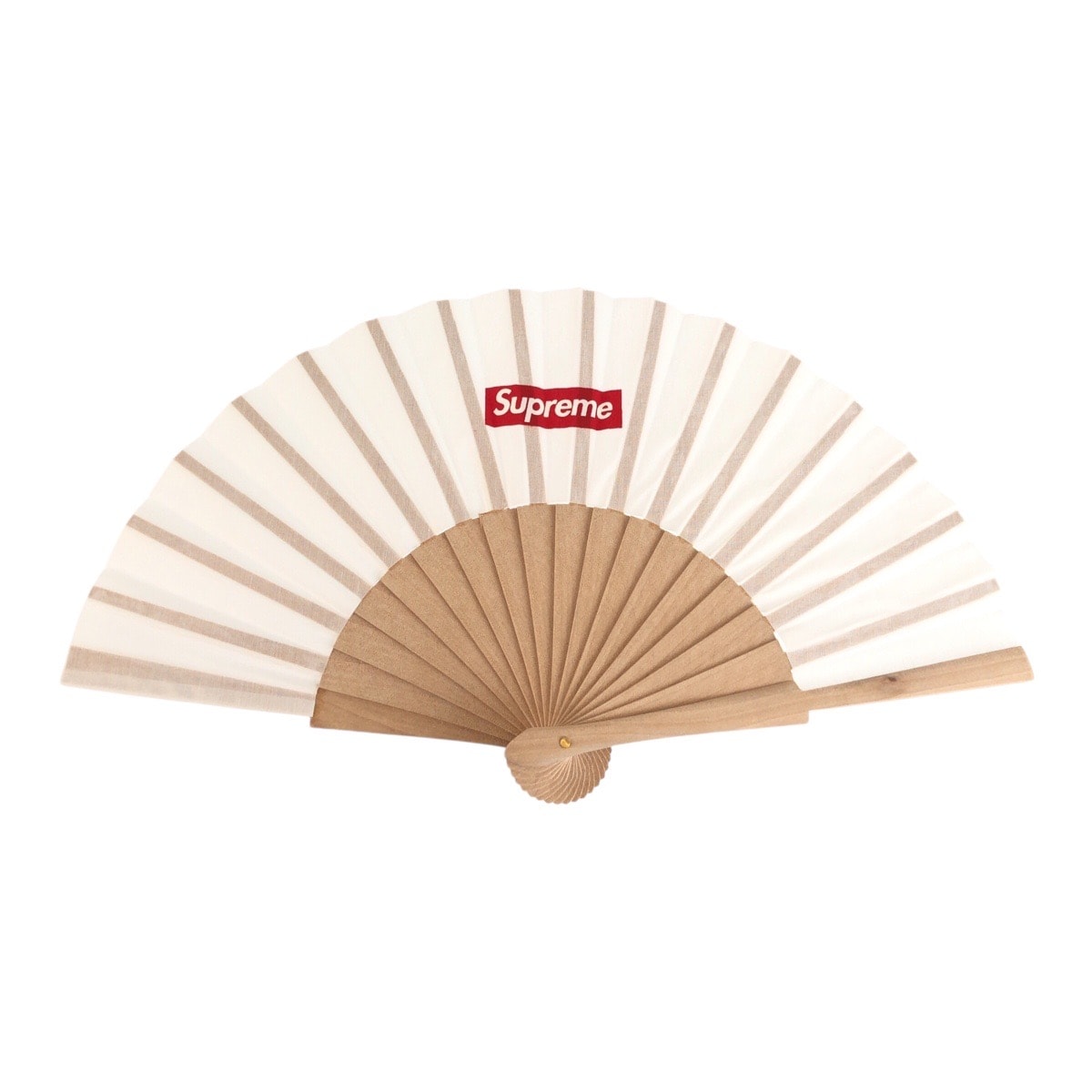 新品未使用 Supreme シュプリーム Sasquatchfabrix ホワイト ウッド 布/ 扇子 うちわ 604423 【中古】