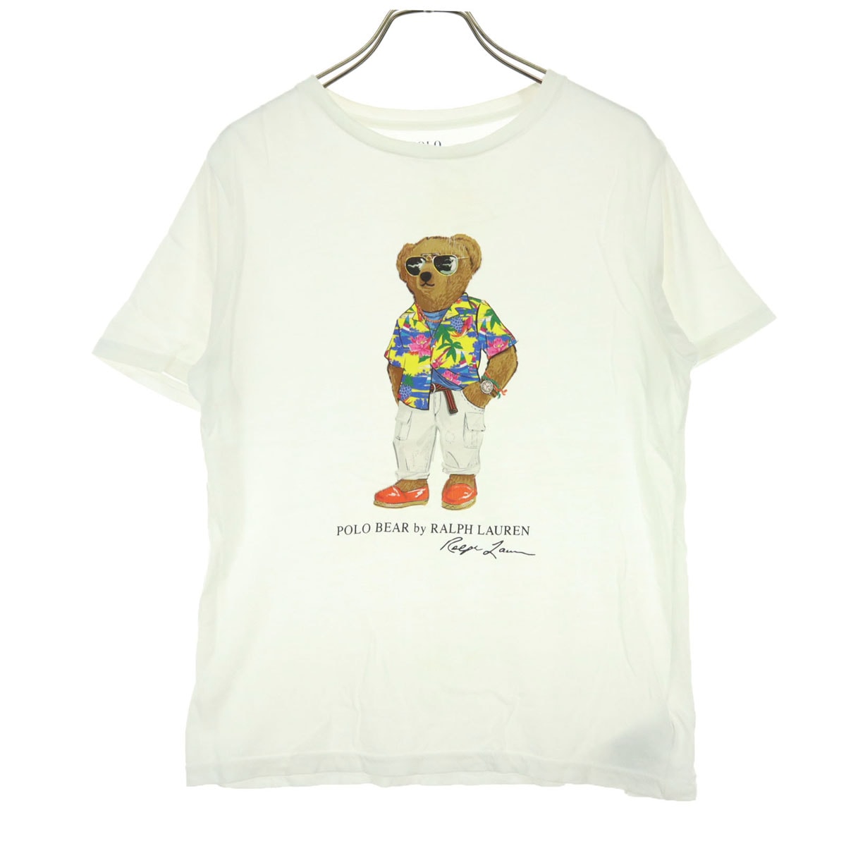 POLO RALPH LAUREN ポロラルフローレン プリント柄 半袖 Tシャツ 150 アイボリー