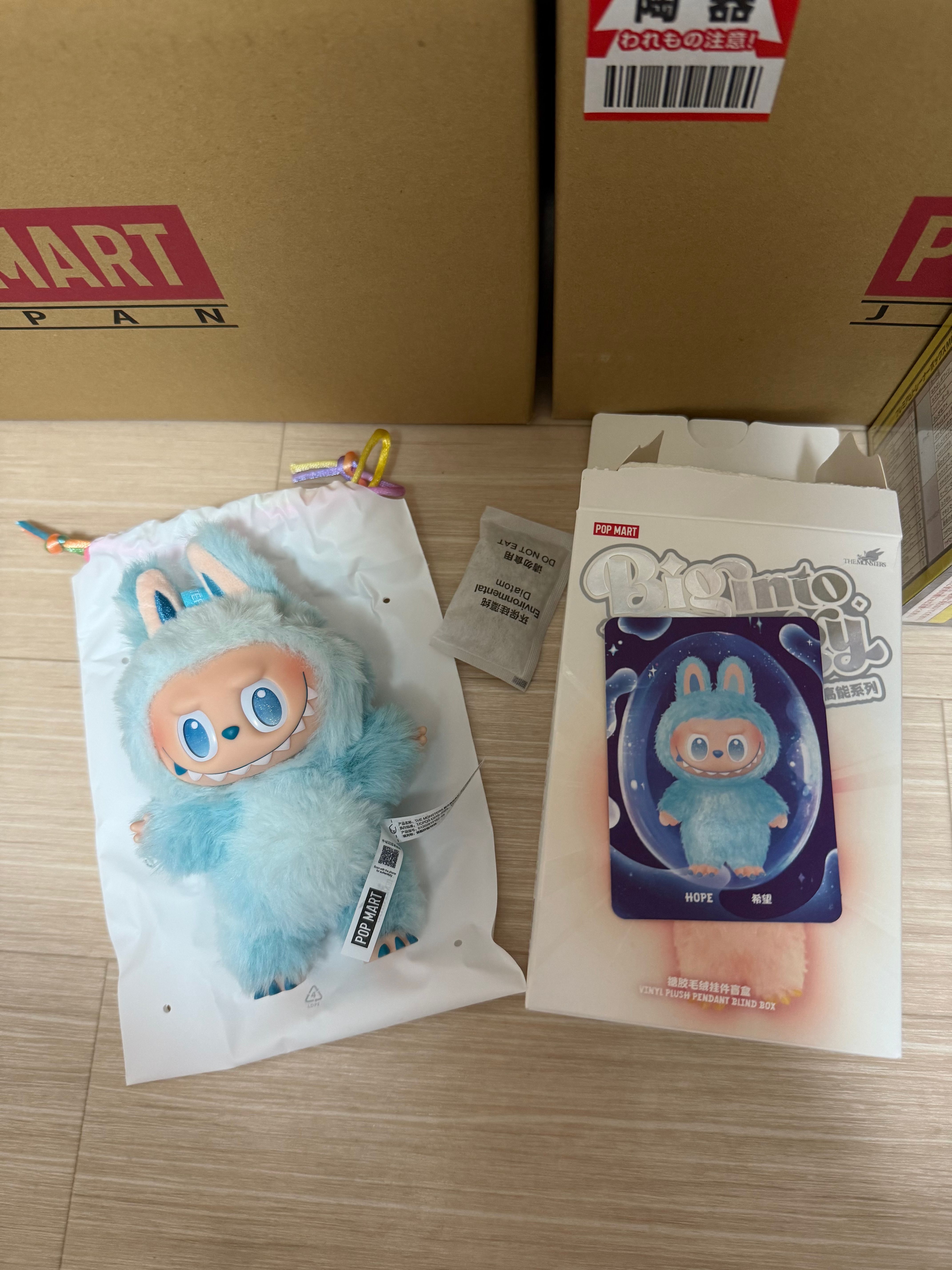POP MART THE MONSTERS (LABUBU) Big into Energy Series Plush Pendant HOPE