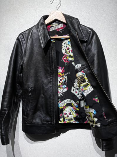 美品 WACKO MARIA ワコマリア レザー ライダース 牛革 裏地総柄