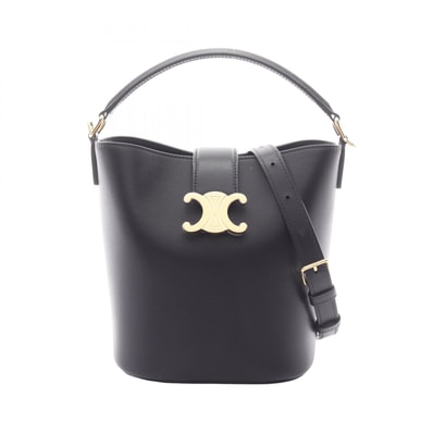 セリーヌ CELINE スモール ルイーズ バケット 2WAY ハンドバッグ バッグ レザー レディース ブラック系 119173FX938NO 【新品】