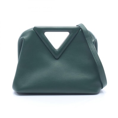 ボッテガヴェネタ BOTTEGA VENETA スモールポイント 2WAY ショルダーバッグ バッグ レザー レディース グリーン系 658476 【中古】