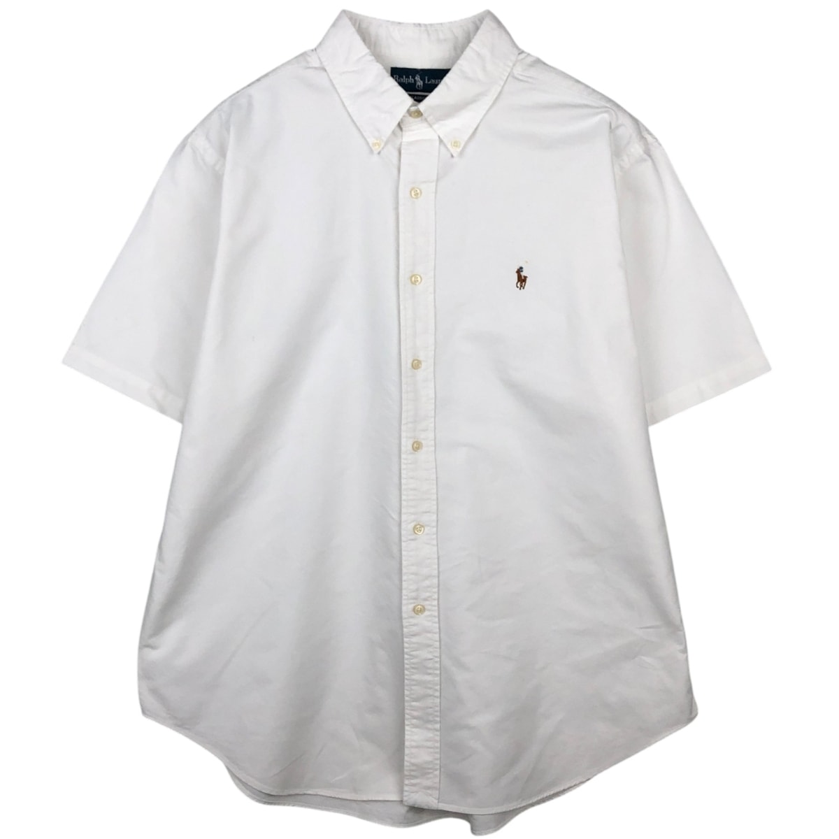 古着 ラルフローレン Ralph Lauren CLASSIC FIT 半袖 ボタンダウンシャツ メンズXL相当/eaa641024