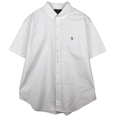 古着 ラルフローレン Ralph Lauren CLASSIC FIT 半袖 ボタンダウンシャツ メンズXL相当/eaa641024