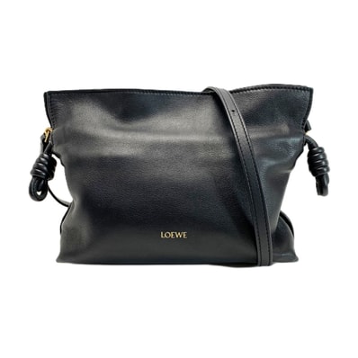 LOEWE ロエベ クラッチバッグ フラメンコ A411FC2X73 ブラック レディース ゴールド金具