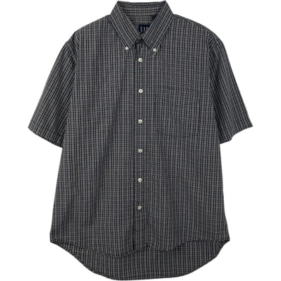 古着 ギャップ GAP 半袖 ボタンダウン チェックシャツ メンズS相当/eaa655408
