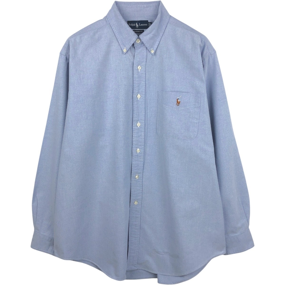 古着 ラルフローレン Ralph Lauren CLASSIC FIT 長袖 ボタンダウンシャツ メンズXL相当/eaa661010
