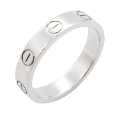 カルティエ CARTIER ミニラブリング リング・指輪 ジュエリー K18WG(ホワイトゴールド) レディース シルバー系 B4085100 【中古】