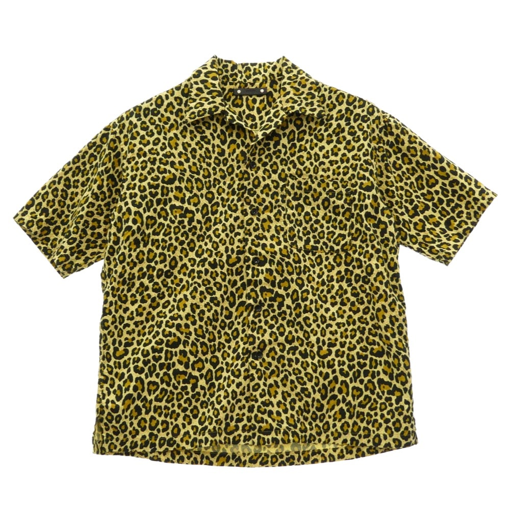 MINEDENIM マインデニム 半袖シャツ 26SS 2604-5003 Leopard Print Flannel S.S Open Collar SH レオパード プリント オープンカラー 半袖シャツ イエロー系 M【中古】