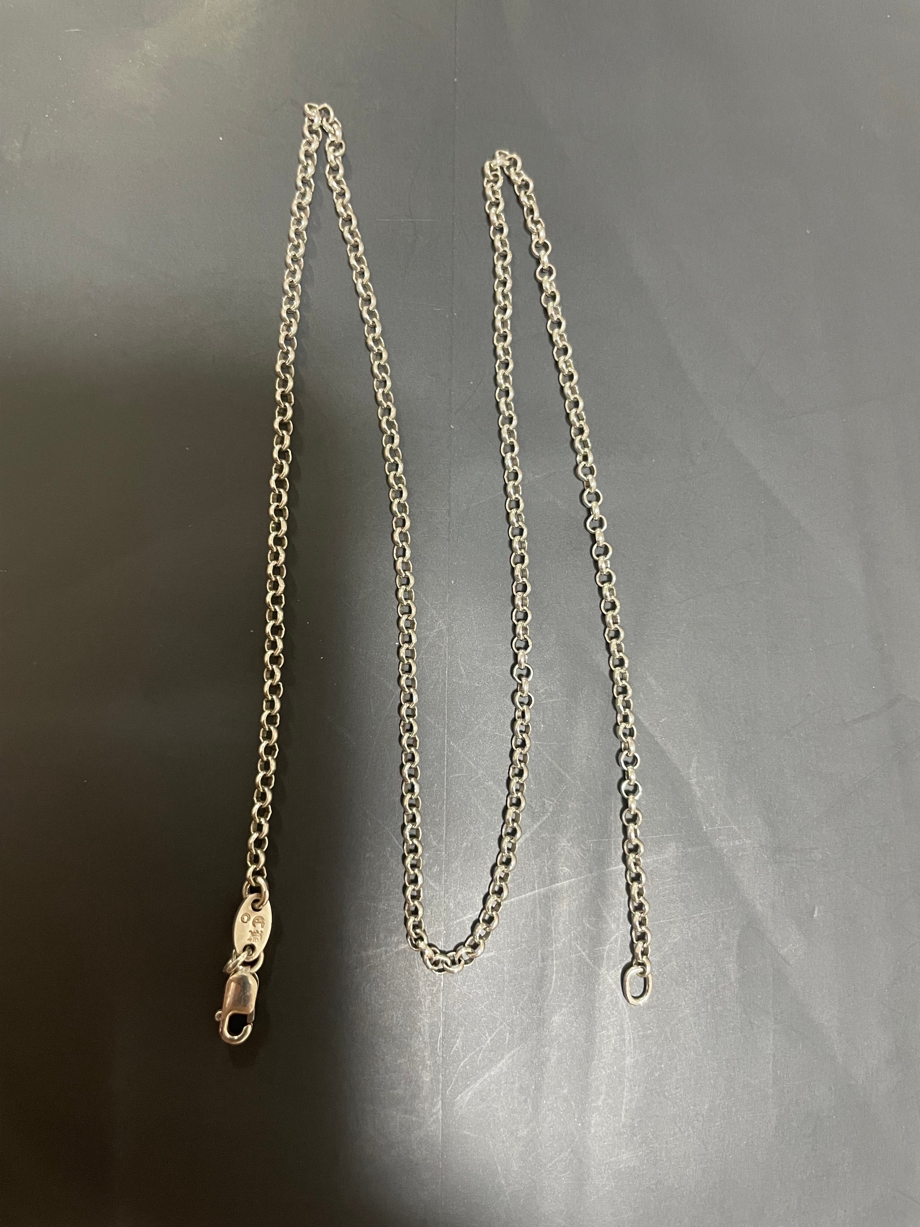 Chrome Hearts Roll Chain Necklace "Silver"