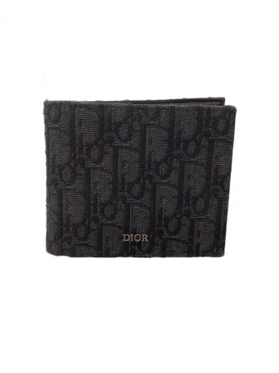 Dior DiorEssentials Wallet Dior Oblique Jacquard With Coin Case "Black"