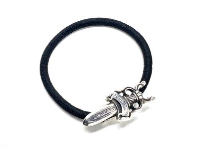 クロムハーツ ヘアゴム ダガー ボタン コンチョ 925 ブレスレット シルバー