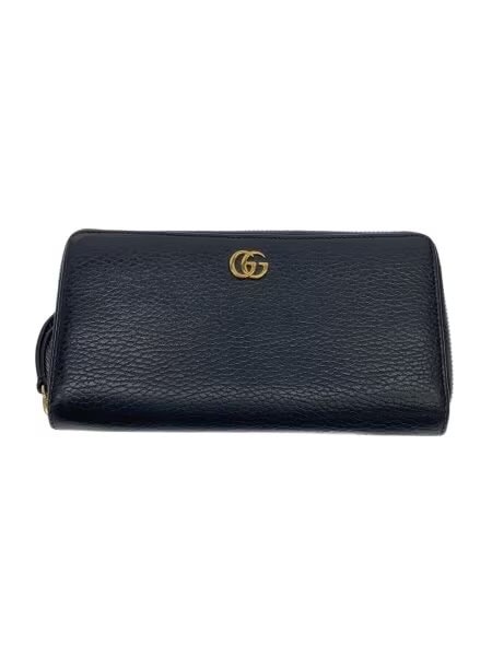 GUCCI Leather Zip Around Wallet "Black"