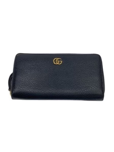 GUCCI Leather Zip Around Wallet "Black"