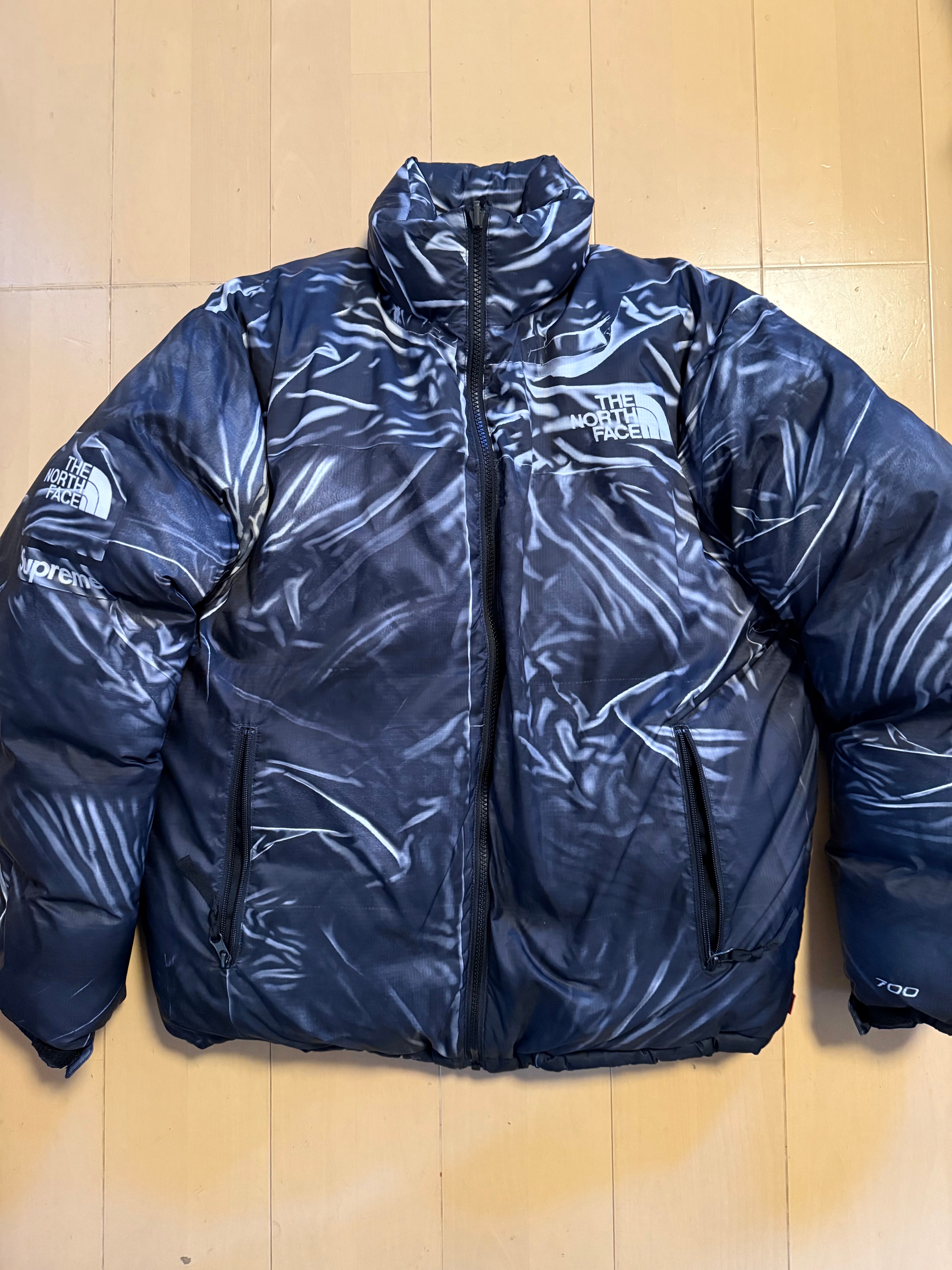 Supreme x The North Face Trompe Loeil Printed Nuptse Jacket "Black"
