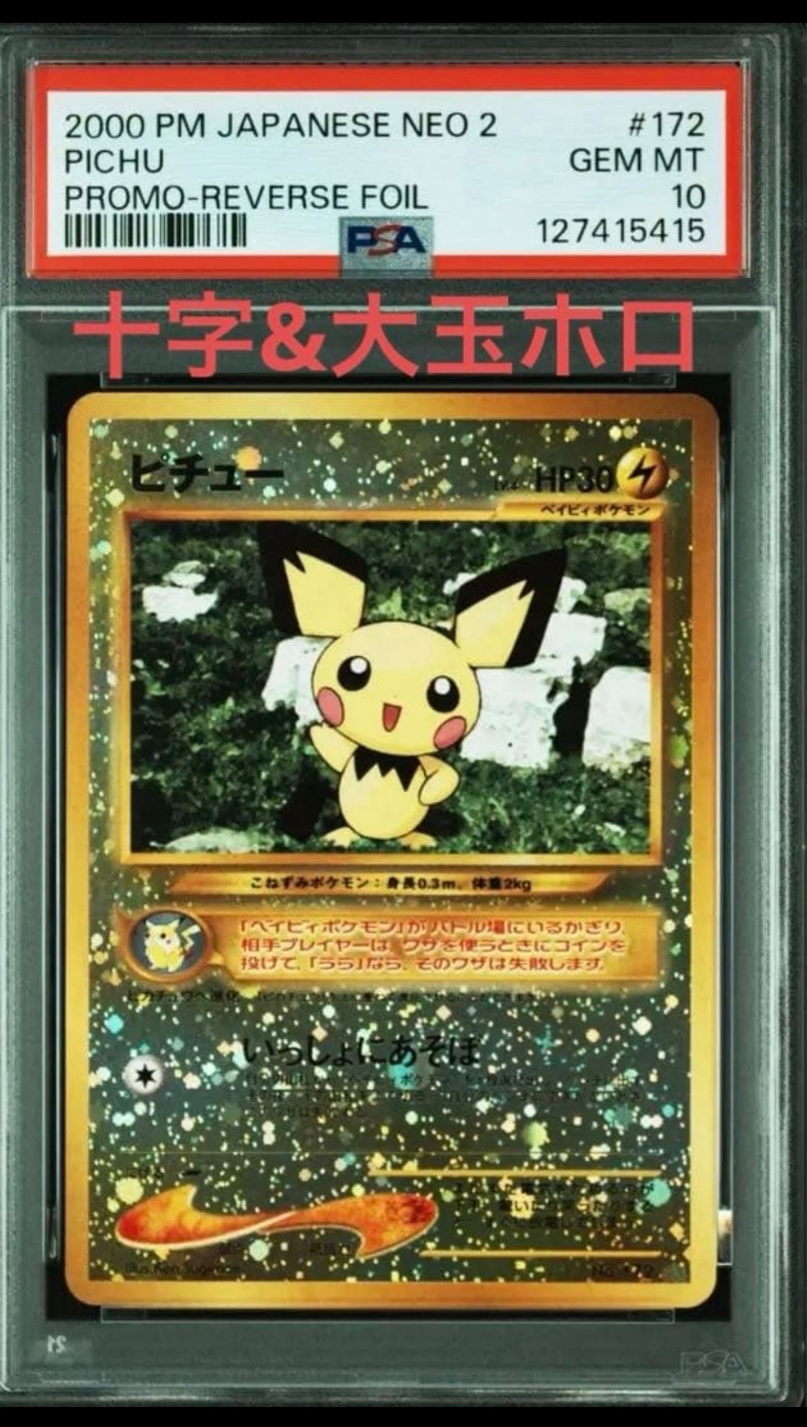 PSA10】ピチュープレミアムファイル2: 旧裏[neoP2 No.172](プレミアム