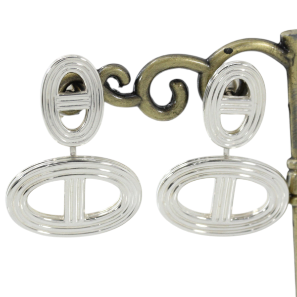 【新品同様】エルメス シェーヌダンクル 24 GM ピアス Chaine d'Ancre シルバー925 Ag925 HERMES レディース 女性 アクセサリー プレミアム 廃盤 ジュエリー ブランド 定番 人気