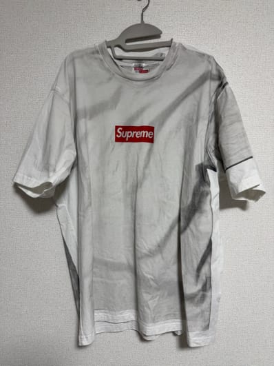 Supreme x MM6 Maison Margiela Box Logo Tee "White"