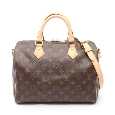 ルイ・ヴィトン LOUIS VUITTON スピーディ30 モノグラム 2WAY ハンドバッグ バッグ PVCコーティングキャンバス レザー レディース ブラウン系 M41108 【中古】