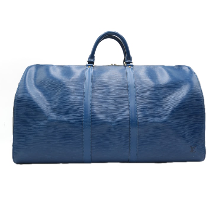 LOUIS VUITTON(ルイ・ヴィトン)キーポル60 ヴィンテージ ボストンバッグ エピ トレドブルー レザー ブルー ゴールド金具 大容量 旅行バッグ M42945【中古】