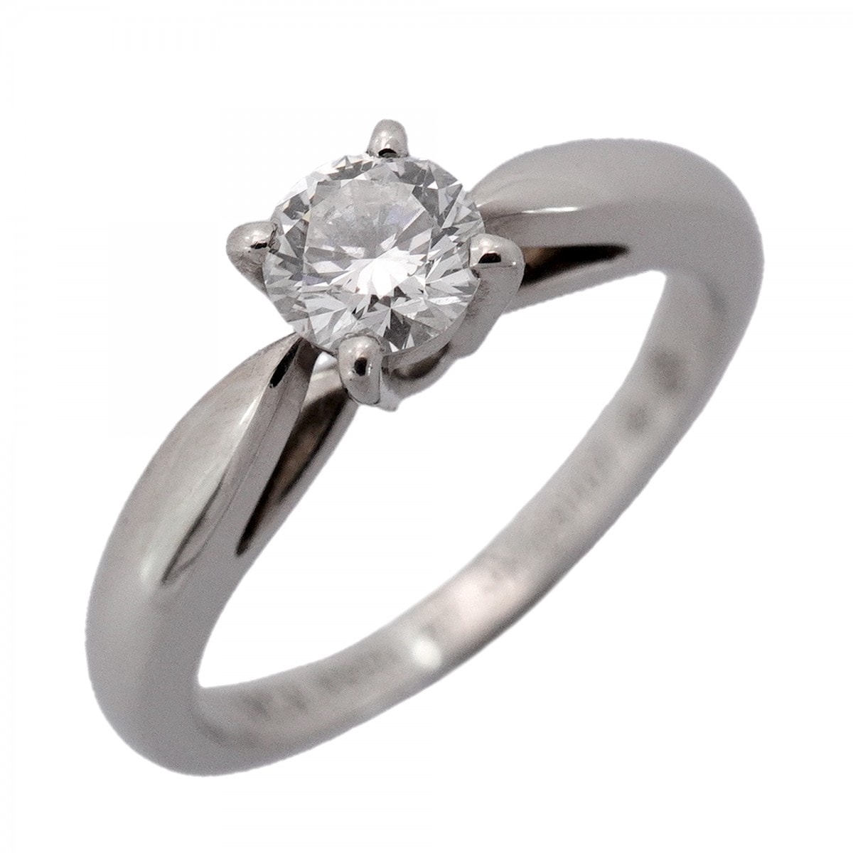 ★SALE【6jdb0408-27】ヴァンクリーフ&アーペル リング ボヌール 1PD Pt950 プラチナ ダイヤモンド #47【中古】レディース