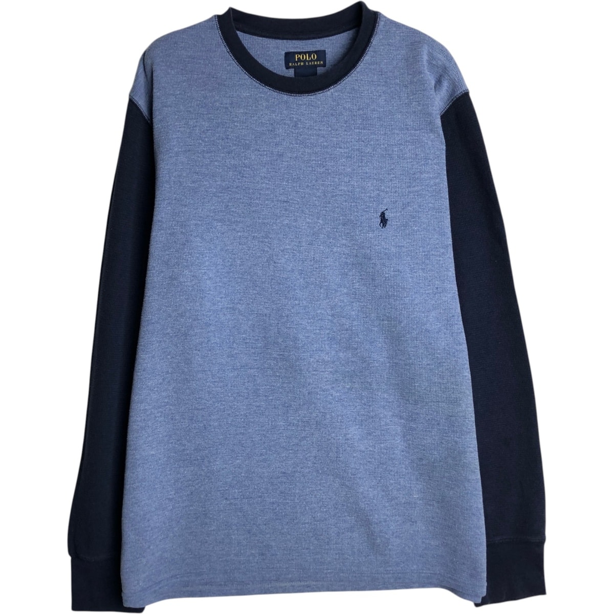 古着 ラルフローレン Ralph Lauren POLO RALPH LAUREN ツートン サーマルロングTシャツ メンズXL相当/eaa628426